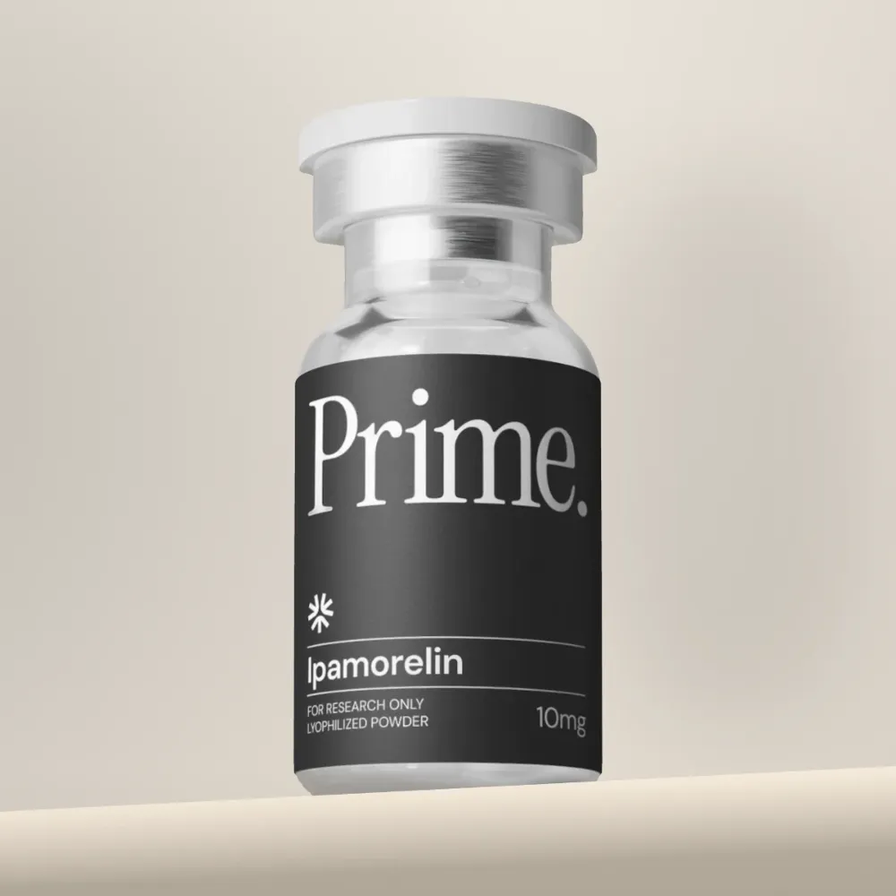 Ipamorelin 10mg 1 Ipamorelin 10mg vial from Prime Peptides