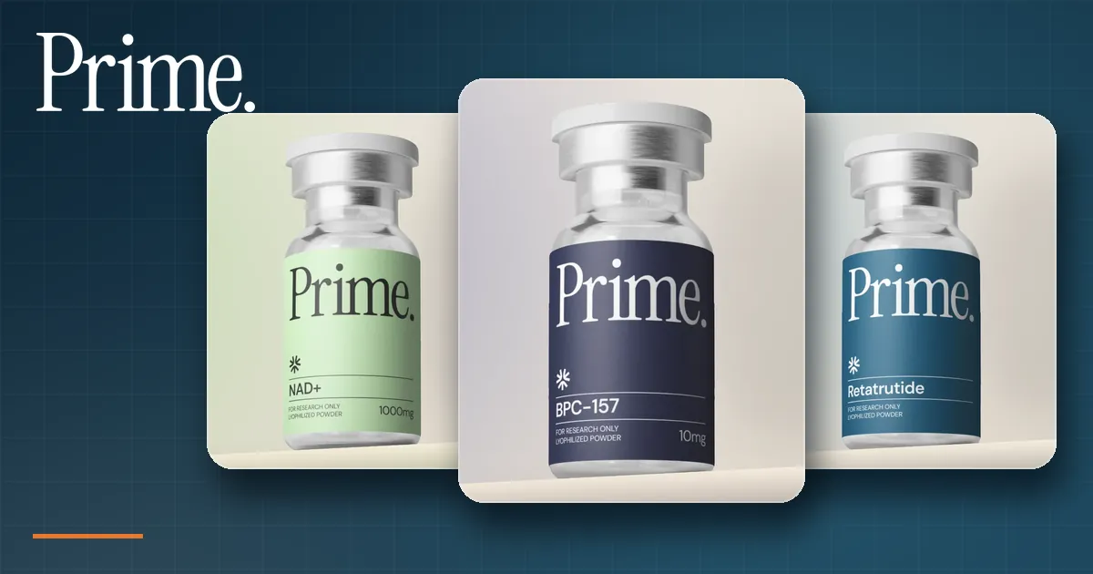 Prime Peptides services: free worldwide shipping on research peptide vials