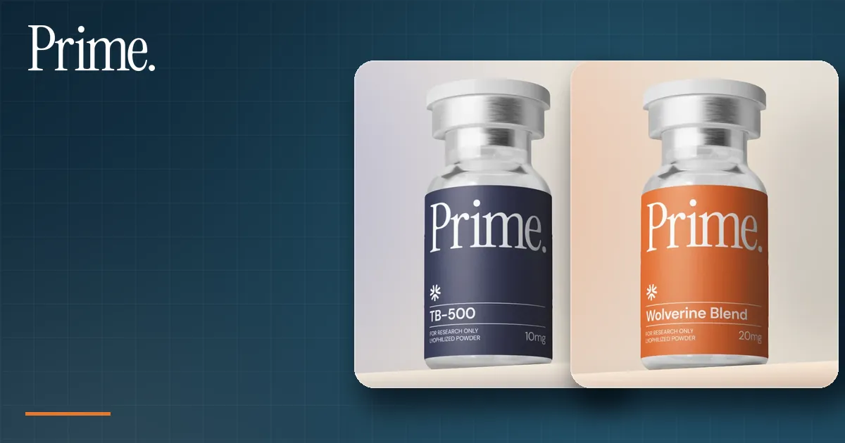 Prime Peptides TB-500 thymosin beta-4 vial