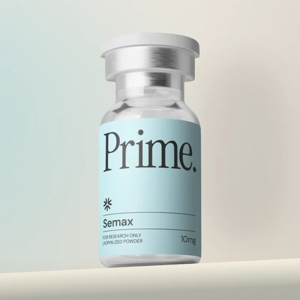 Semax 10mg 1 Semax 10mg vial from Prime Peptides