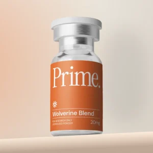 Wolverine peptide blend vial from Prime Peptides